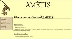 Desktop Screenshot of ametis.universfantastiques.org