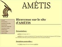 Tablet Screenshot of ametis.universfantastiques.org
